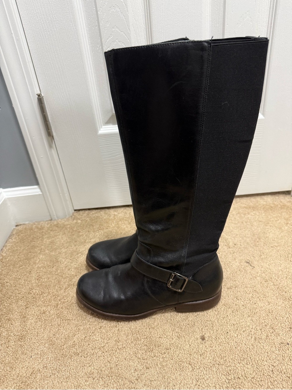 Kenneth Cole Black Over-the-Knee Riding Boots